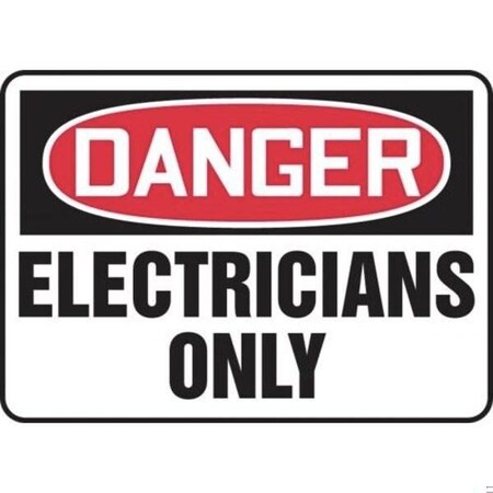 Accuform OSHA DANGER SAFETY SIGN ELECTRICIAN MELC024VS MELC024VS